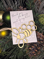 Bee Story Ornament