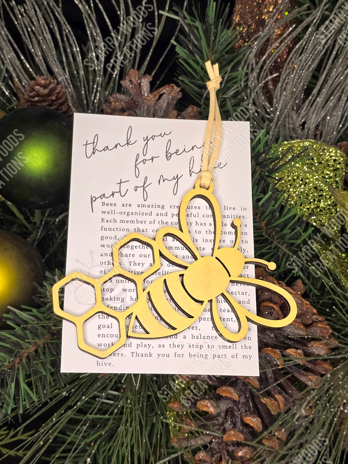 Bee Story Ornament