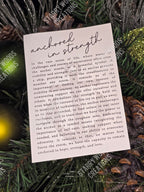 Anchored in Strength Ornament