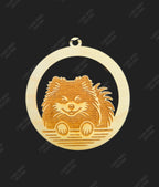 Peeking Dog Hanging Air Freshener
