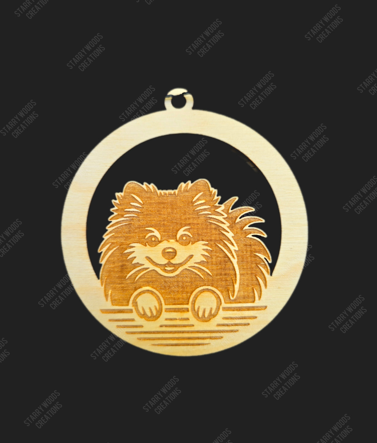 Peeking Dog Hanging Air Freshener