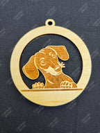 Peeking Dog Hanging Air Freshener