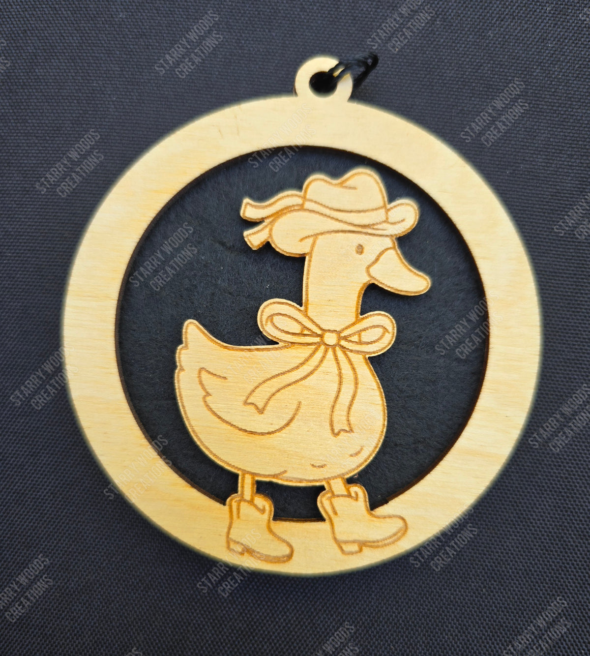 Goose Cowgirl Hanging Air Freshener