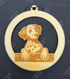 Peeking Dog Hanging Air Freshener