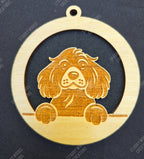 Peeking Dog Hanging Air Freshener