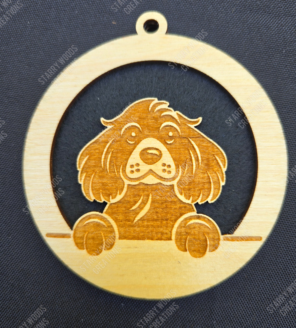 Peeking Dog Hanging Air Freshener
