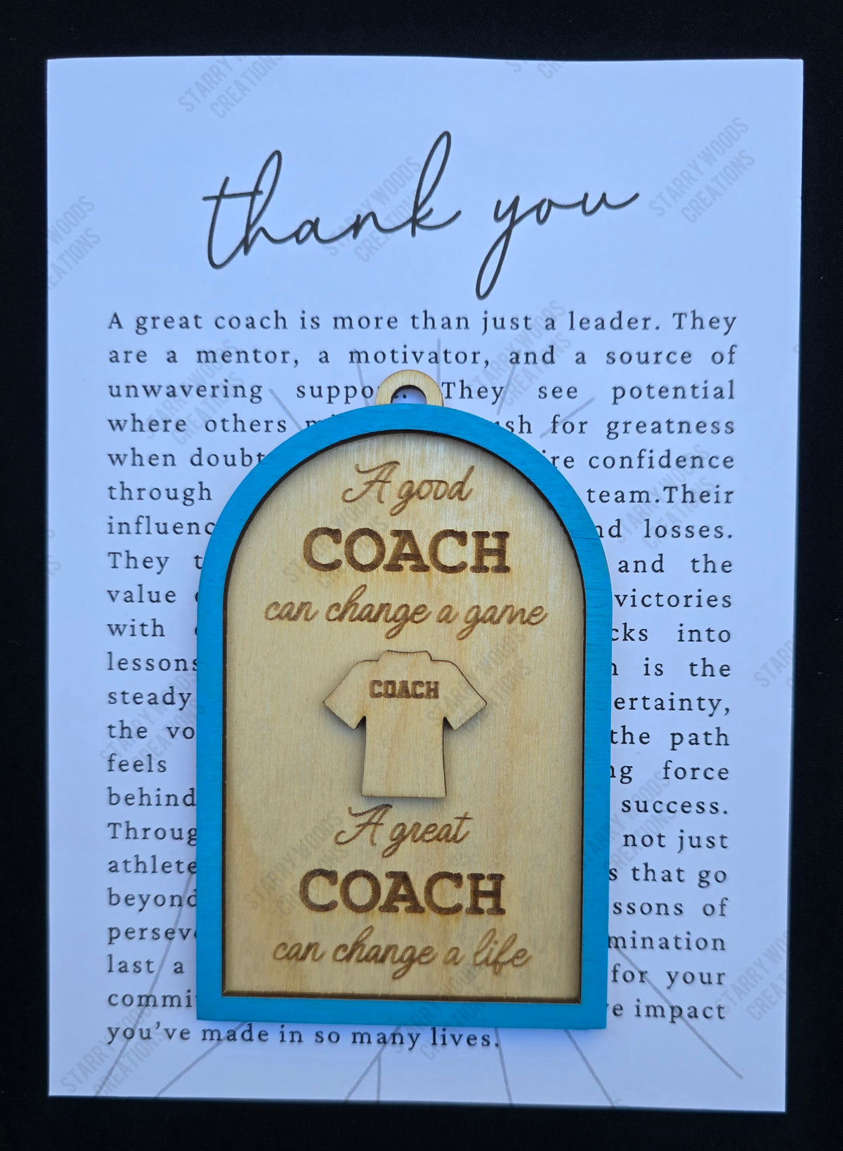 Thank You Coach Ornament