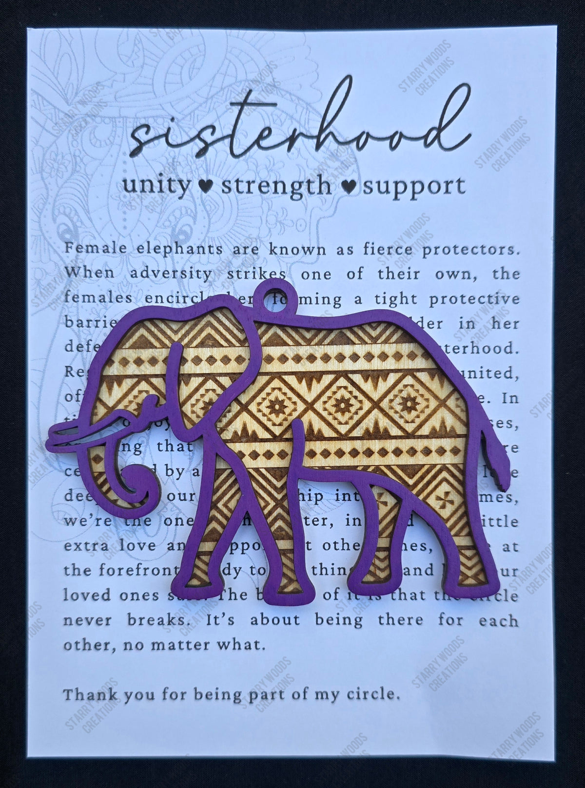 Sisterhood Story Card Ornament