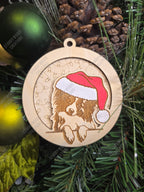 Peeking Dog Ornaments