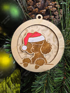 Peeking Dog Ornaments