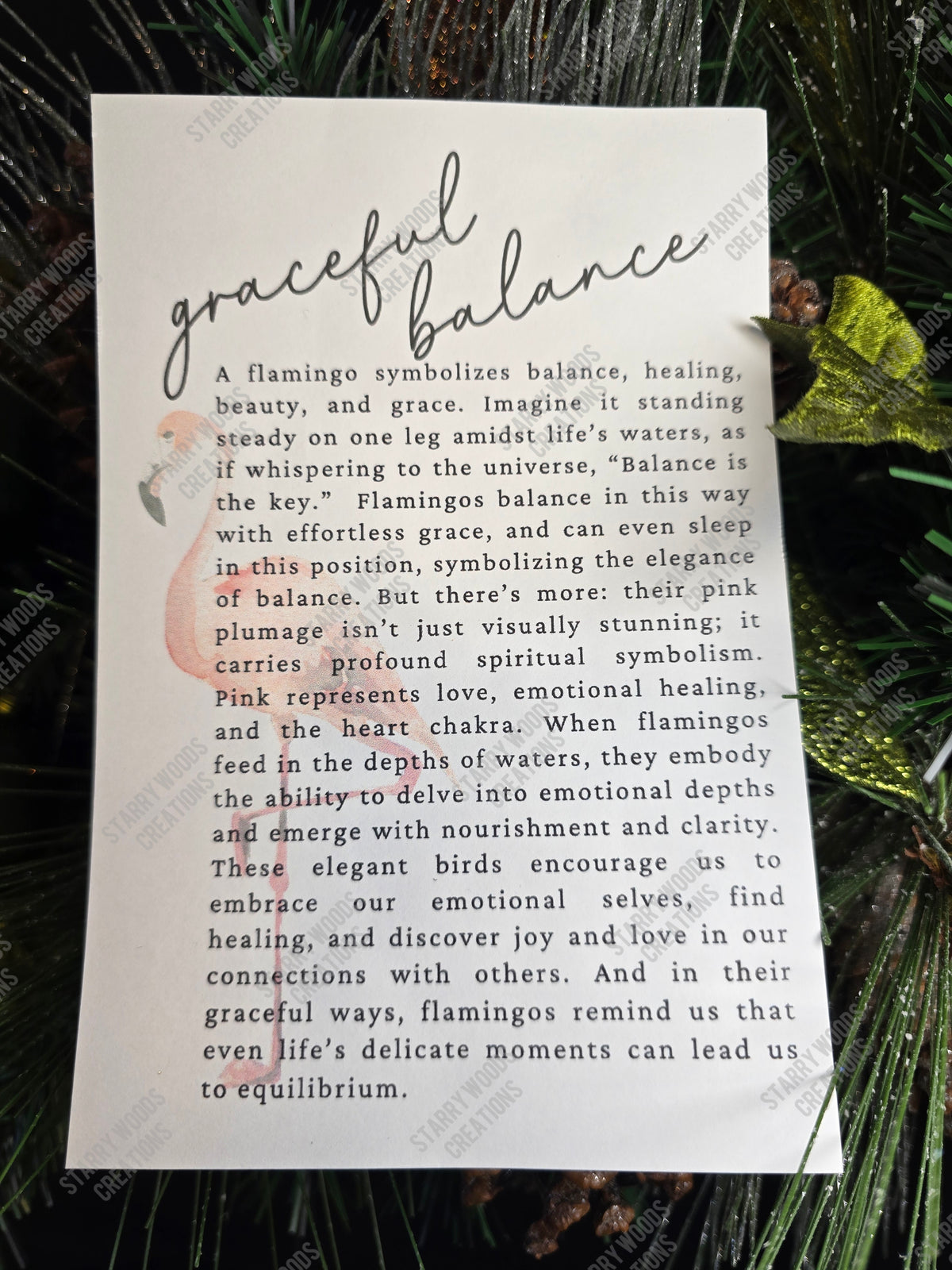 Graceful Balance Story Ornament